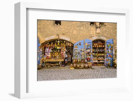 France, Provence, Bouches-Du-Rh™ne, Les Baux-De-Provence, Old Town, Souvenir Shop-Udo Siebig-Framed Photographic Print