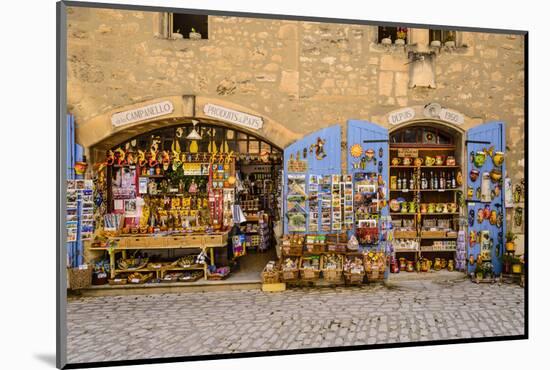 France, Provence, Bouches-Du-Rh™ne, Les Baux-De-Provence, Old Town, Souvenir Shop-Udo Siebig-Mounted Photographic Print