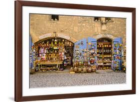 France, Provence, Bouches-Du-Rh™ne, Les Baux-De-Provence, Old Town, Souvenir Shop-Udo Siebig-Framed Photographic Print