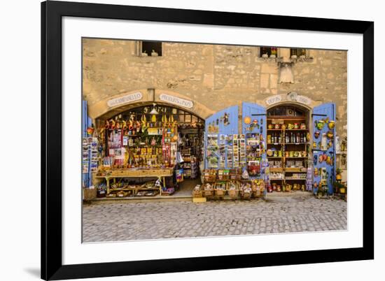 France, Provence, Bouches-Du-Rh™ne, Les Baux-De-Provence, Old Town, Souvenir Shop-Udo Siebig-Framed Photographic Print