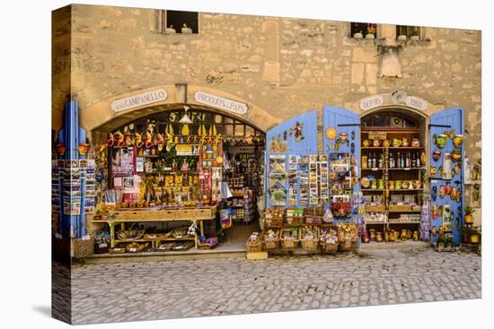 France, Provence, Bouches-Du-Rh™ne, Les Baux-De-Provence, Old Town, Souvenir Shop-Udo Siebig-Stretched Canvas