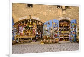 France, Provence, Bouches-Du-Rh™ne, Les Baux-De-Provence, Old Town, Souvenir Shop-Udo Siebig-Framed Photographic Print