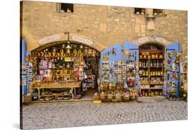 France, Provence, Bouches-Du-Rh™ne, Les Baux-De-Provence, Old Town, Souvenir Shop-Udo Siebig-Stretched Canvas