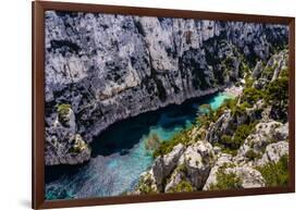 France, Provence, Bouches-Du-Rh?ne, Riviera, Cassis, Calanque D'En Vau-Udo Siebig-Framed Photographic Print