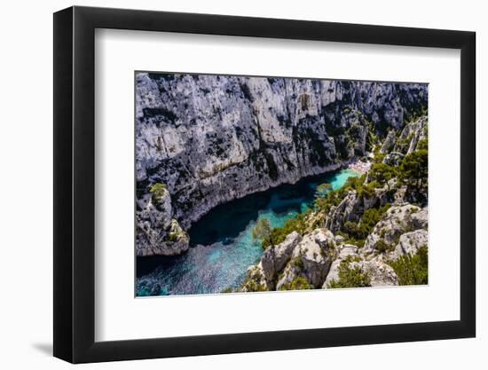 France, Provence, Bouches-Du-Rh?ne, Riviera, Cassis, Calanque D'En Vau-Udo Siebig-Framed Photographic Print