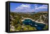 France, Provence, Bouches-Du-Rh™ne, Riviera, Cassis, Calanque De Port Pin-Udo Siebig-Framed Stretched Canvas