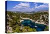 France, Provence, Bouches-Du-Rh™ne, Riviera, Cassis, Calanque De Port Pin-Udo Siebig-Stretched Canvas