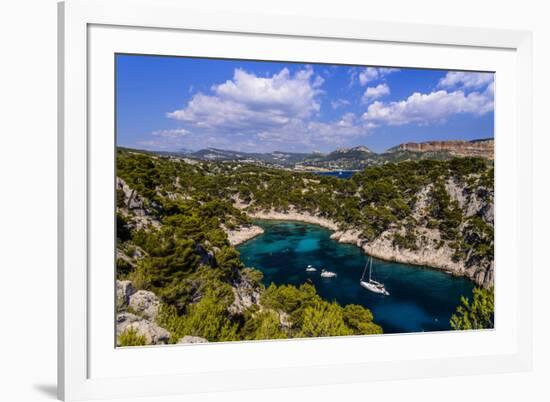 France, Provence, Bouches-Du-Rh™ne, Riviera, Cassis, Calanque De Port Pin-Udo Siebig-Framed Photographic Print