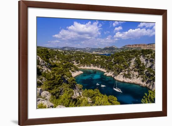 France, Provence, Bouches-Du-Rh™ne, Riviera, Cassis, Calanque De Port Pin-Udo Siebig-Framed Photographic Print