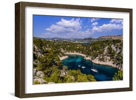 France, Provence, Bouches-Du-Rh™ne, Riviera, Cassis, Calanque De Port Pin-Udo Siebig-Framed Photographic Print