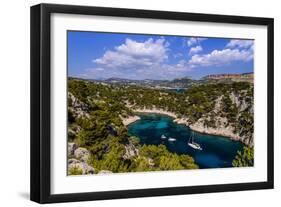 France, Provence, Bouches-Du-Rh™ne, Riviera, Cassis, Calanque De Port Pin-Udo Siebig-Framed Photographic Print