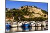 France, Provence, Bouches-Du-Rh™ne, Riviera, Cassis, Harbour with Castle-Udo Siebig-Mounted Photographic Print