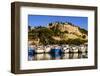 France, Provence, Bouches-Du-Rh™ne, Riviera, Cassis, Harbour with Castle-Udo Siebig-Framed Photographic Print