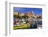 France, Provence, Bouches-Du-Rh™ne, Riviera, La Ciotat, Old Harbour with Church Notre Dame-Udo Siebig-Framed Photographic Print