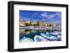 France, Provence, Bouches-Du-Rh™ne, Riviera, La Ciotat, Old Harbour with Church Notre Dame-Udo Siebig-Framed Photographic Print