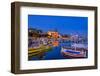 France, Provence, Bouches-Du-Rh™ne, Riviera, La Ciotat, Old Harbour with Church Notre Dame-Udo Siebig-Framed Photographic Print