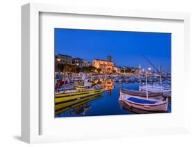 France, Provence, Bouches-Du-Rh™ne, Riviera, La Ciotat, Old Harbour with Church Notre Dame-Udo Siebig-Framed Photographic Print