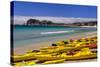 France, Provence, Bouches-Du-Rh™ne, Riviera, La Ciotat, Plage De Saint Jean, Cap De L'Aigle-Udo Siebig-Stretched Canvas