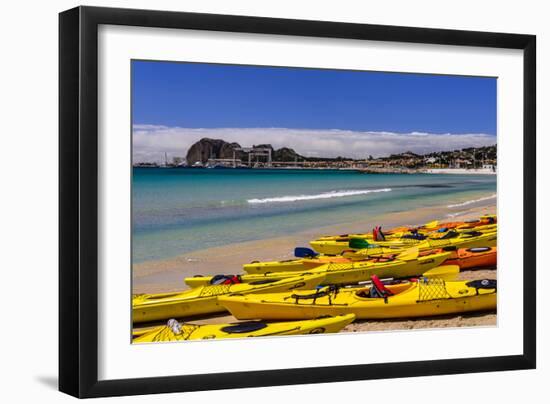 France, Provence, Bouches-Du-Rh™ne, Riviera, La Ciotat, Plage De Saint Jean, Cap De L'Aigle-Udo Siebig-Framed Photographic Print