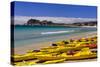 France, Provence, Bouches-Du-Rh™ne, Riviera, La Ciotat, Plage De Saint Jean, Cap De L'Aigle-Udo Siebig-Stretched Canvas