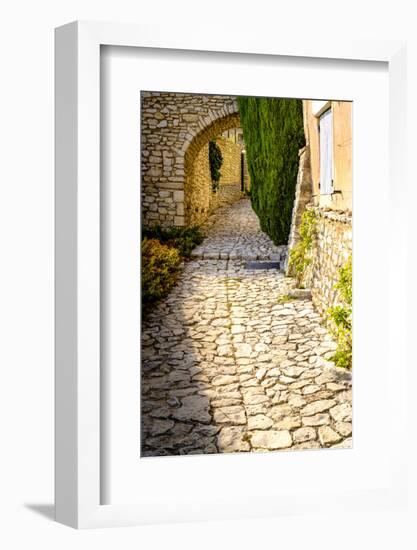 France, Provence. Joucas walkway and arch-George Theodore-Framed Photographic Print