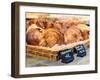 France, Provence, Nimes, Croissants in Bakery-Shaun Egan-Framed Photographic Print