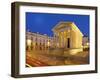 France, Provence, Nimes, Maison Caree at Night-Shaun Egan-Framed Photographic Print