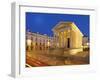 France, Provence, Nimes, Maison Caree at Night-Shaun Egan-Framed Photographic Print