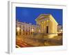 France, Provence, Nimes, Maison Caree at Night-Shaun Egan-Framed Photographic Print