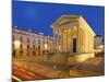 France, Provence, Nimes, Maison Caree at Night-Shaun Egan-Mounted Photographic Print