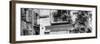 France Provence Panoramic Collection - Beautiful Provencal Architecture B&W - Uzès-Philippe Hugonnard-Framed Photographic Print