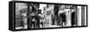 France Provence Panoramic Collection - Provencal Street B&W - Uzès-Philippe Hugonnard-Framed Stretched Canvas