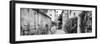 France Provence Panoramic Collection - Street Scene B&W - Uzès-Philippe Hugonnard-Framed Photographic Print