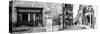 France Provence Panoramic Collection - Typical Provencal Street B&W-Philippe Hugonnard-Stretched Canvas