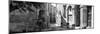 France Provence Panoramic Collection - Typical Provencal Street Scene B&W-Philippe Hugonnard-Mounted Photographic Print