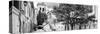 France Provence Panoramic Collection - Uz�Architecture B&W-Philippe Hugonnard-Stretched Canvas