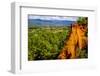 France, Provence. Roussillon, overlook, ochre-George Theodore-Framed Photographic Print