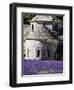 France, Provence, Seananque Abbey, Seananque Abbey with Lavender in Full Bloom-Terry Eggers-Framed Photographic Print