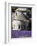 France, Provence, Seananque Abbey, Seananque Abbey with Lavender in Full Bloom-Terry Eggers-Framed Photographic Print