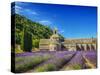 France, Provence, Senanque Abbey with Lavender in Full Bloom-Terry Eggers-Stretched Canvas