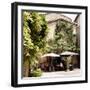 France Provence Square Collection - Provencal Restaurant II-Philippe Hugonnard-Framed Photographic Print