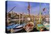 France, Provence, Var, Sanary-Sur-Mer, Harbour-Udo Siebig-Stretched Canvas