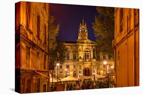 France, Provence, Vaucluse, Avignon, Place De L'Horloge, City Hall-Udo Siebig-Stretched Canvas