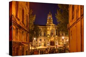 France, Provence, Vaucluse, Avignon, Place De L'Horloge, City Hall-Udo Siebig-Stretched Canvas