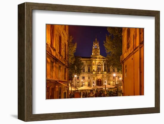 France, Provence, Vaucluse, Avignon, Place De L'Horloge, City Hall-Udo Siebig-Framed Photographic Print