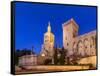 France, Provence, Vaucluse, Avignon, Place Du Palais, Papal Palace, Cathedral Notre Dame-Udo Siebig-Framed Stretched Canvas