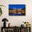 France, Provence, Vaucluse, Avignon, Rh™ne Shore-Udo Siebig-Framed Stretched Canvas displayed on a wall