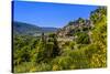 France, Provence, Vaucluse, Bonnieux, View of the Village-Udo Siebig-Stretched Canvas
