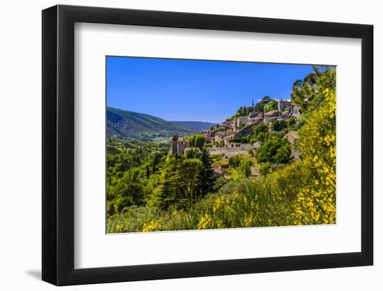 France, Provence, Vaucluse, Bonnieux, View of the Village-Udo Siebig-Framed Premium Photographic Print