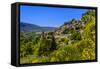 France, Provence, Vaucluse, Bonnieux, View of the Village-Udo Siebig-Framed Stretched Canvas